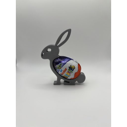 Húsvéti nyuszi alakú Kinder tojás tartó - 4 választható színben